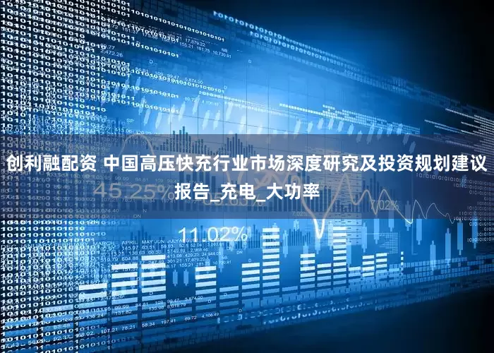 创利融配资 中国高压快充行业市场深度研究及投资规划建议报告_充电_大功率